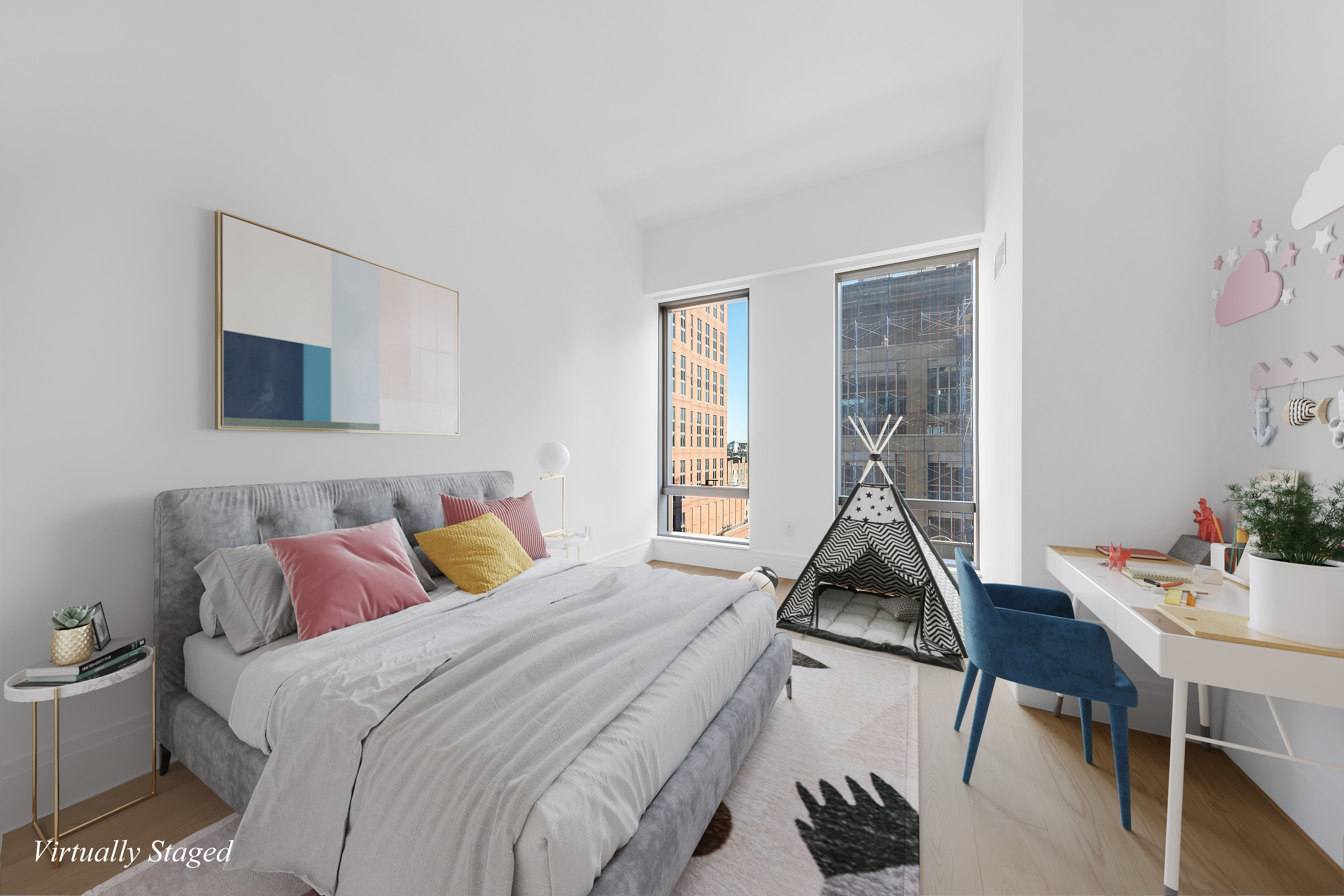 50 West 66th Street, Unit 17A Manhattan, NY 10023 - Photo 14 of 49 a bedroom with a bed and a window