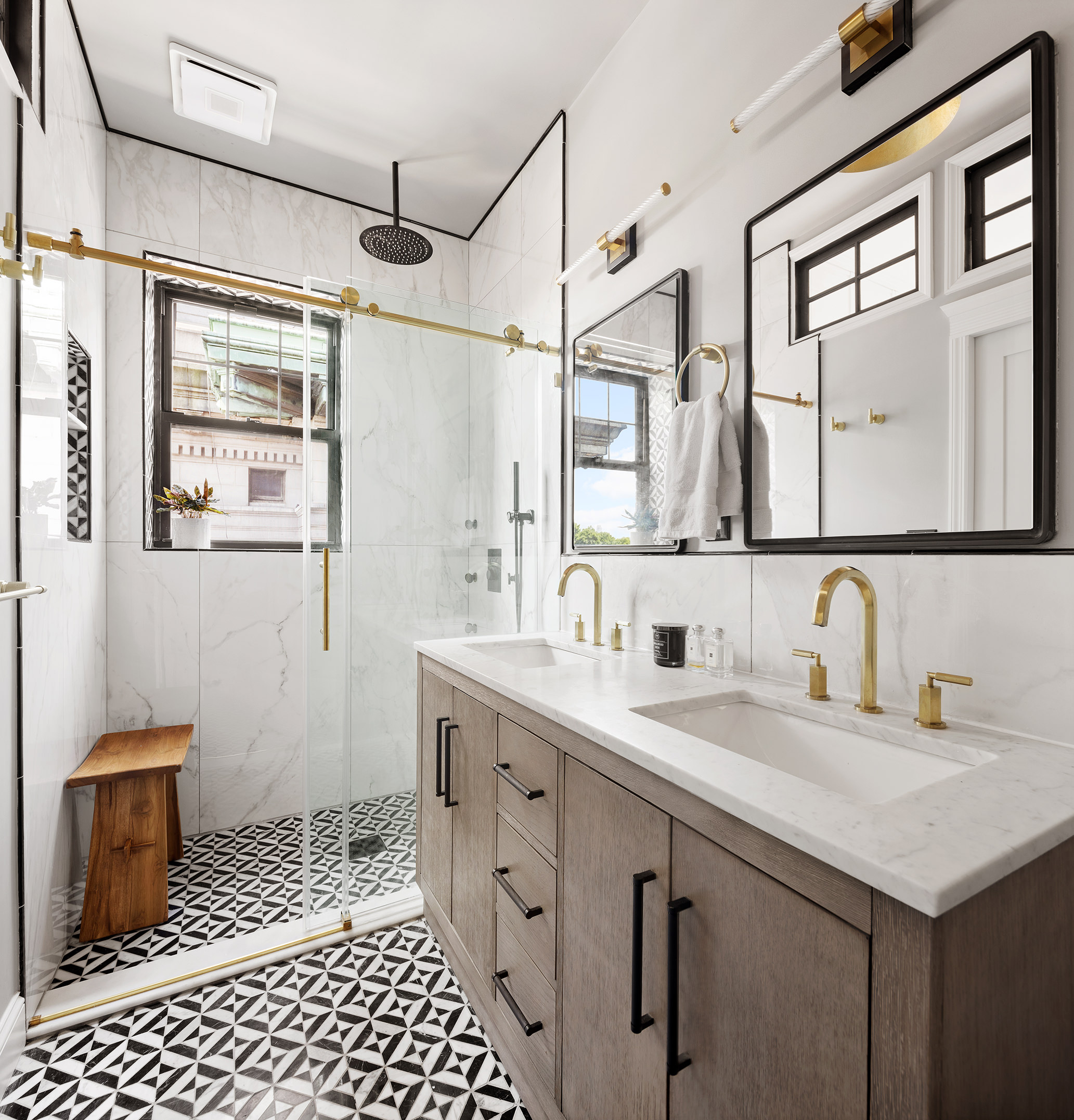 370 Central Park West, Unit PH601 Manhattan, NY 10025 - Photo 10 of 19 a bathroom with a sink and a mirror