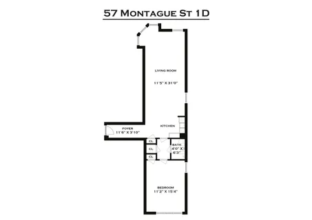 $680,000 | 57 Montague Street, Unit 1D | Brooklyn Heights