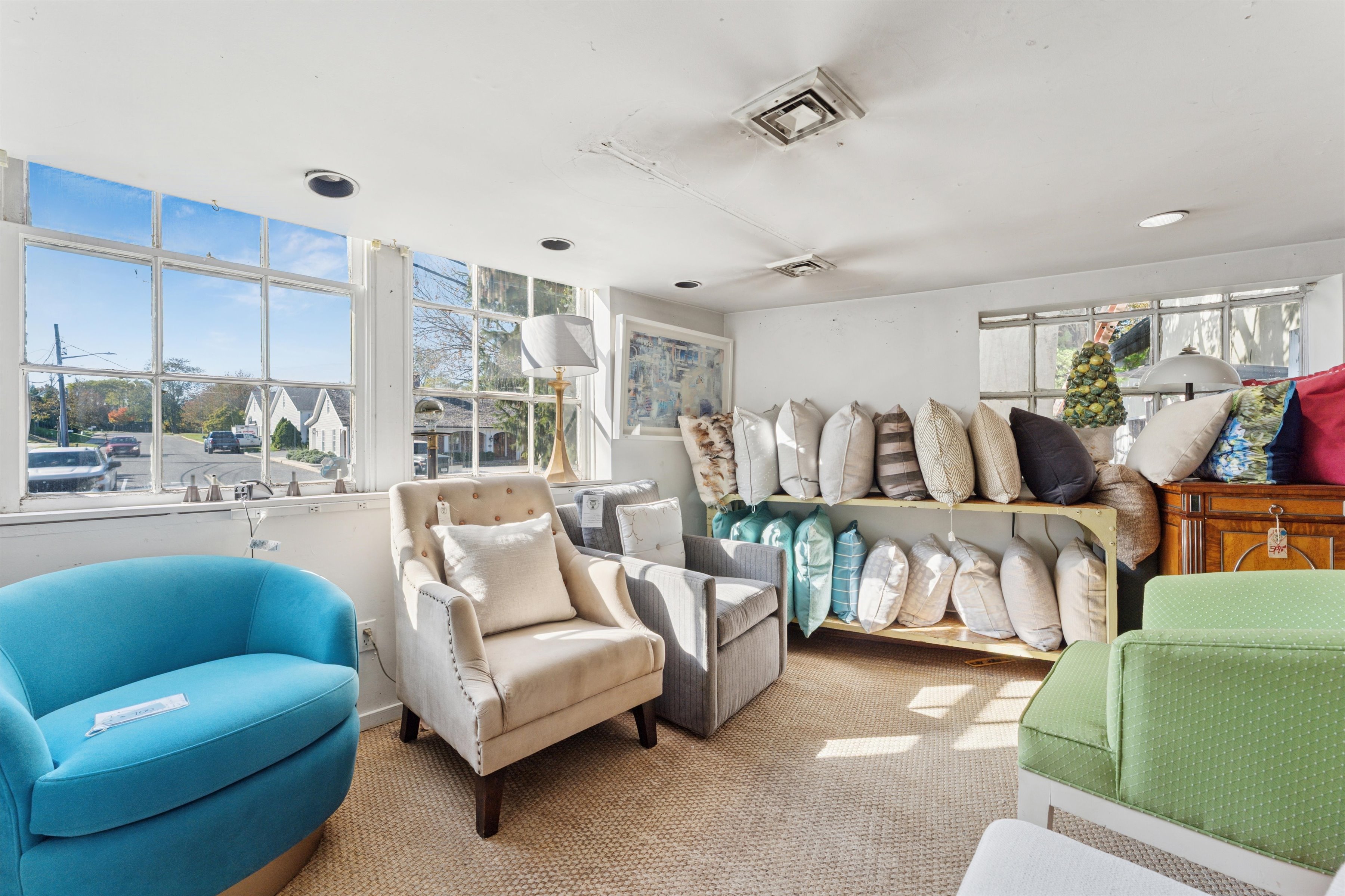 53 North Sea Road Southampton, NY 11968 - Photo 13 of 15 a living room with furniture and a large window