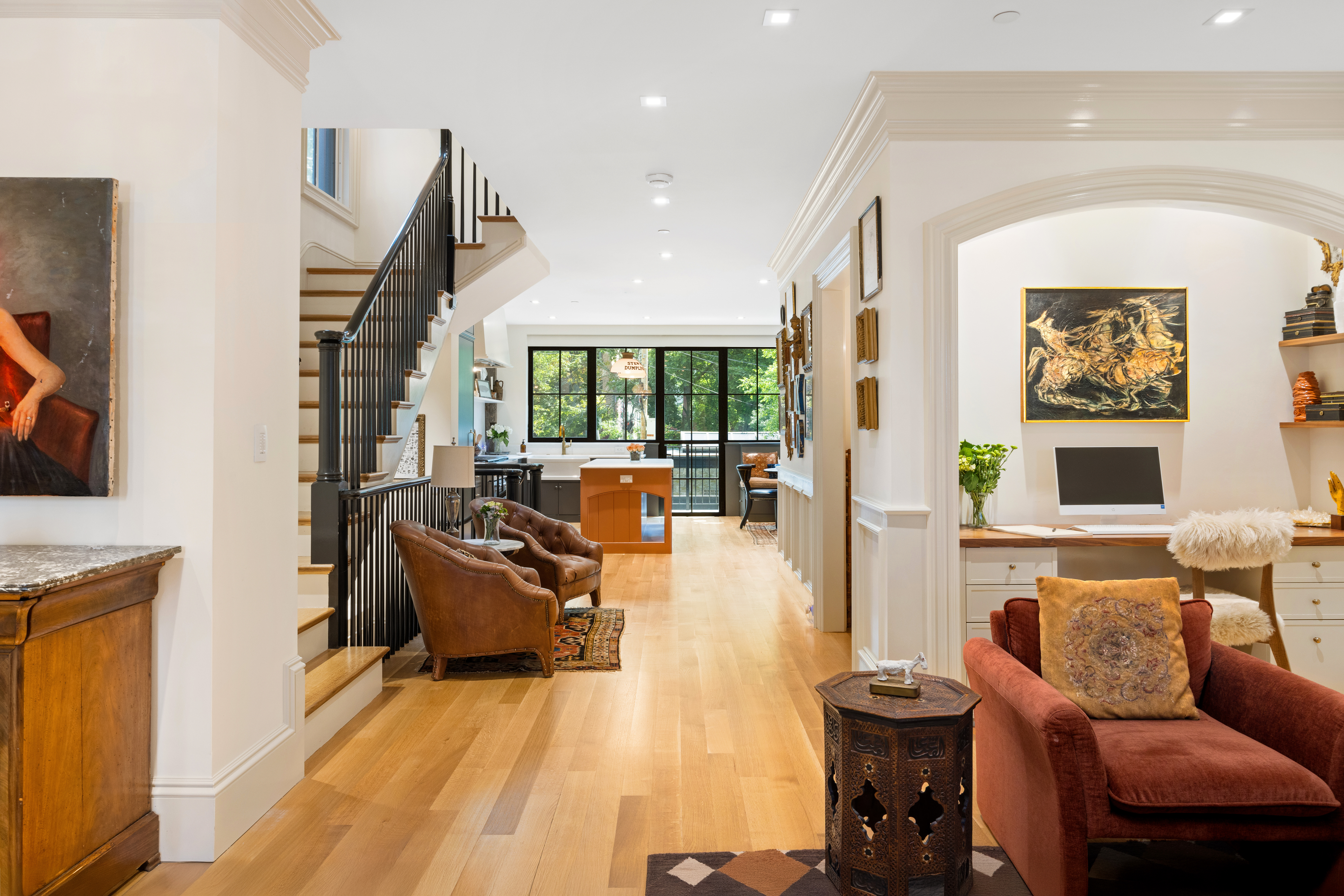 South End Boston, MA 02118 - Photo 10 of 24 a living room with furniture or couch and a wooden floor