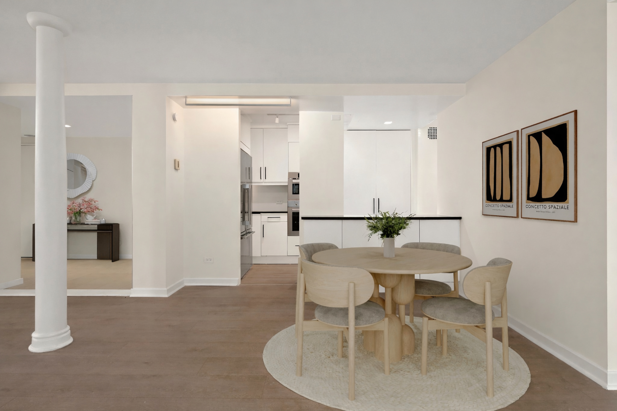 155 West 68th Street, Unit 1410 Manhattan, NY 10023 - Photo 3 of 11 a view of a dining room with furniture