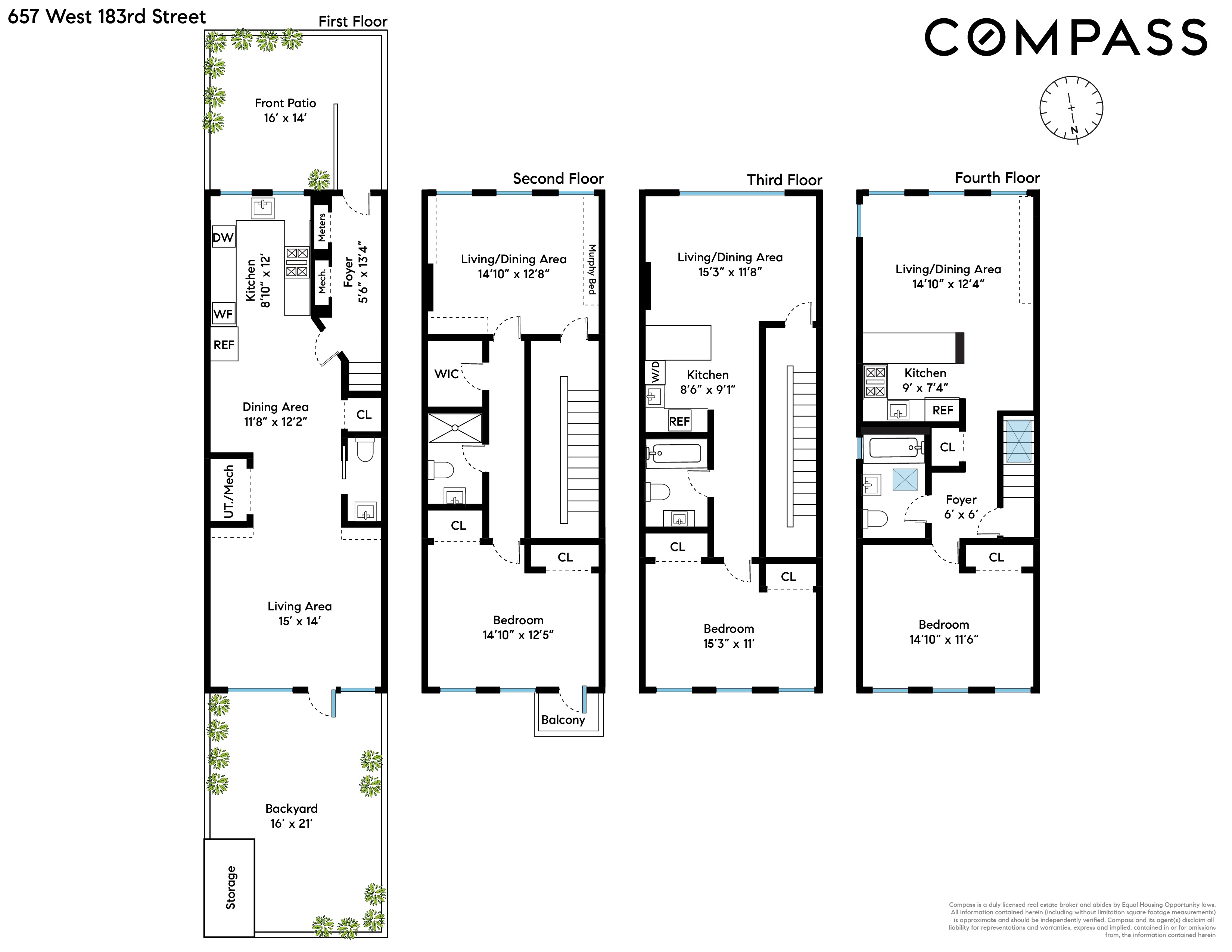 657 West 183rd Street Manhattan, NY 10033 - Photo 21 of 22 a picture of a floor plan