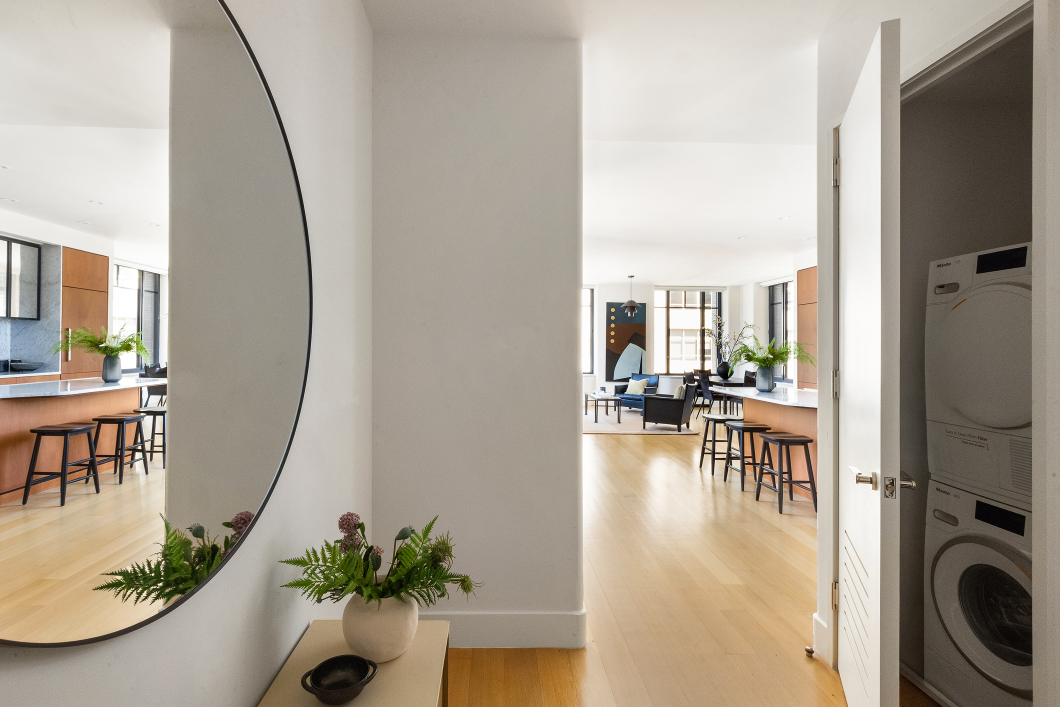 110 Charlton Street, Unit 17E Manhattan, NY 10014 - Photo 18 of 20 a view of a living room and dining room