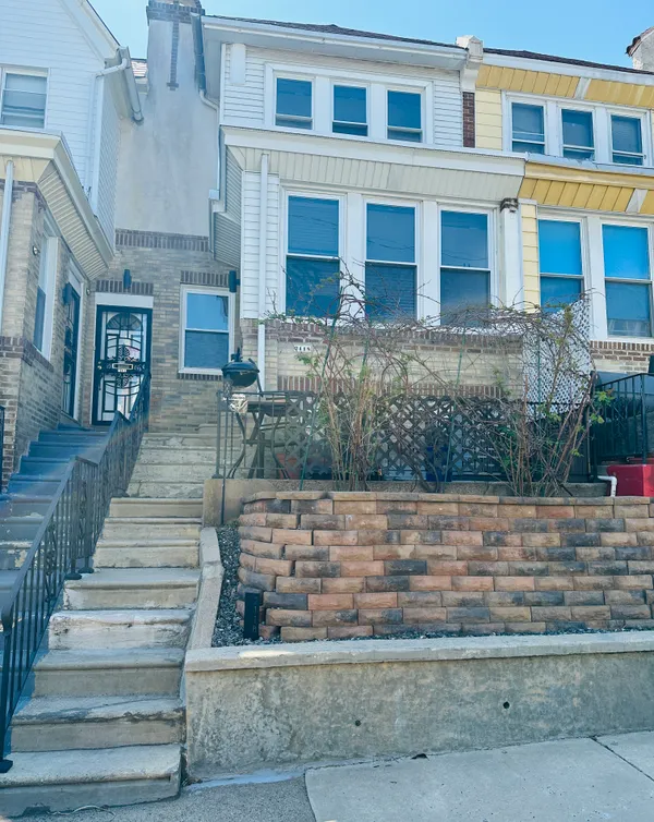 a front view of a house