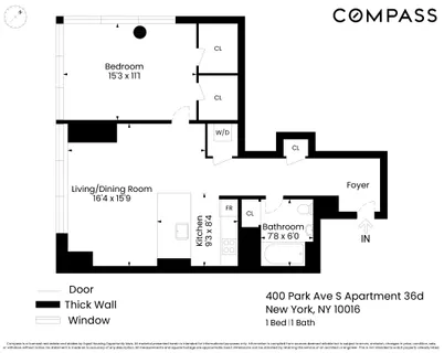 $7,600 | 400 Park Avenue South, Unit 36D | NoMad