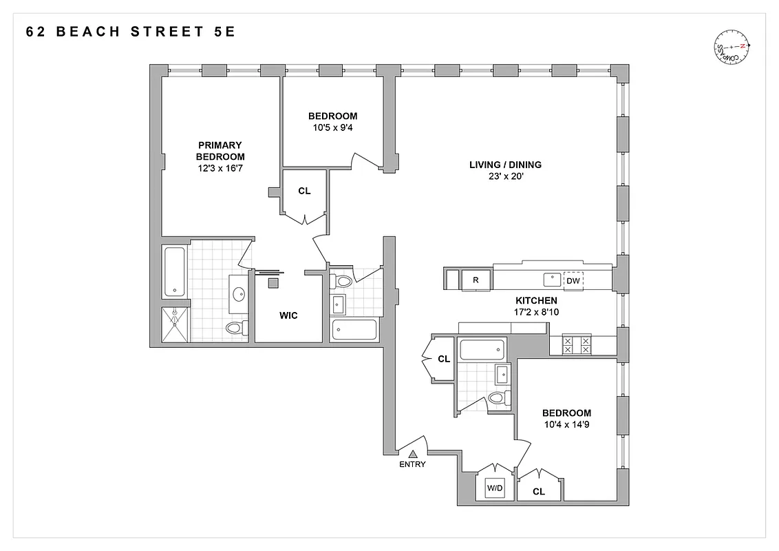 62 Beach Street, Unit 5E Manhattan, NY 10013 - Photo 15 of 15 unknown