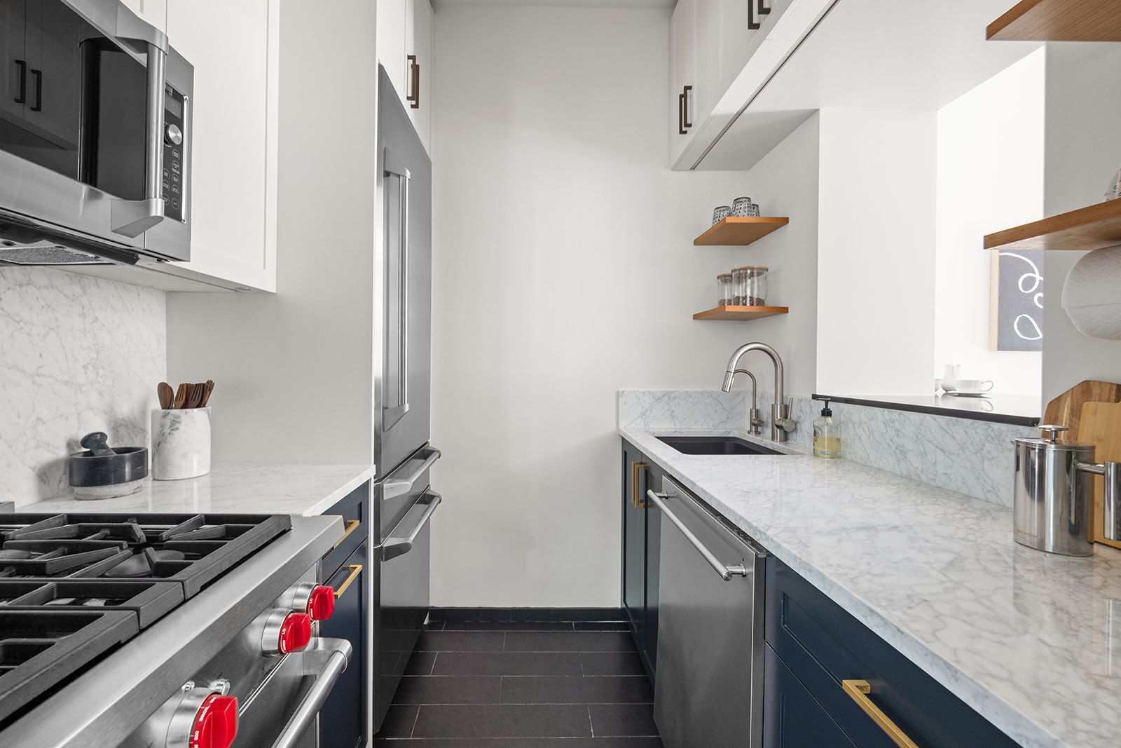 167 Clinton Street, Unit 3 Brooklyn, NY 11201 - Photo 12 of 31 a kitchen with sink a stove and cabinets