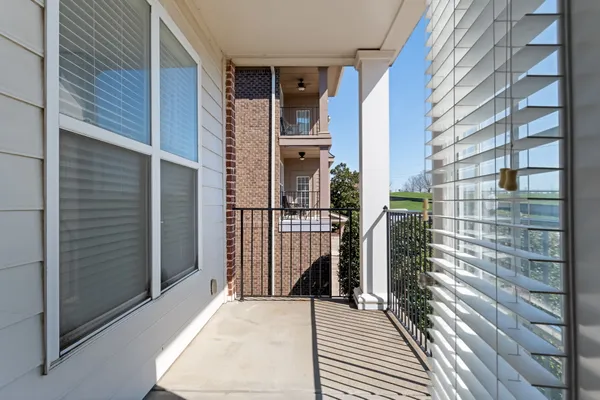 a view of a balcony