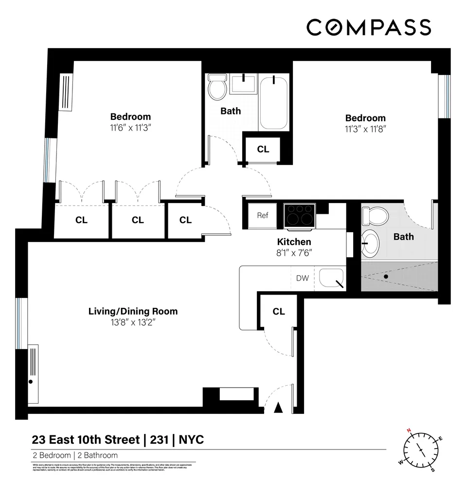 $1,895,000 | 23 East 10th Street, Unit 231 | Greenwich Village