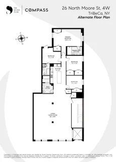 $4,595,000 | 20-26 North Moore Street, Unit 4W | TriBeCa