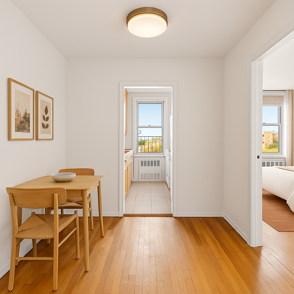 770 Ocean Parkway, Unit 6F Brooklyn, NY 11230 - Photo 11 of 17 a view of a livingroom with furniture and wooden floor