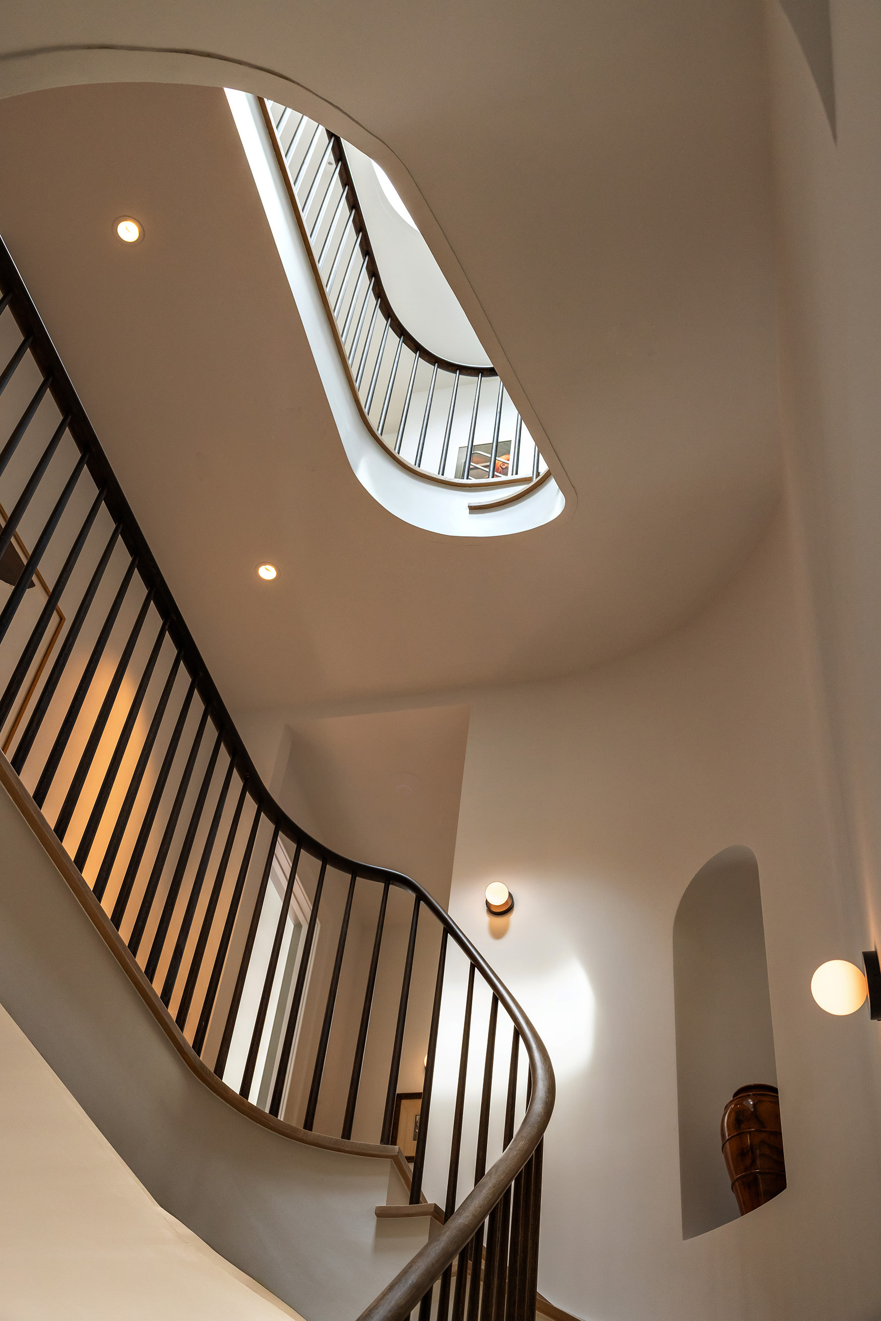 205 Clinton Street Brooklyn, NY 11201 - Photo 8 of 39 a view of staircase with wooden floor