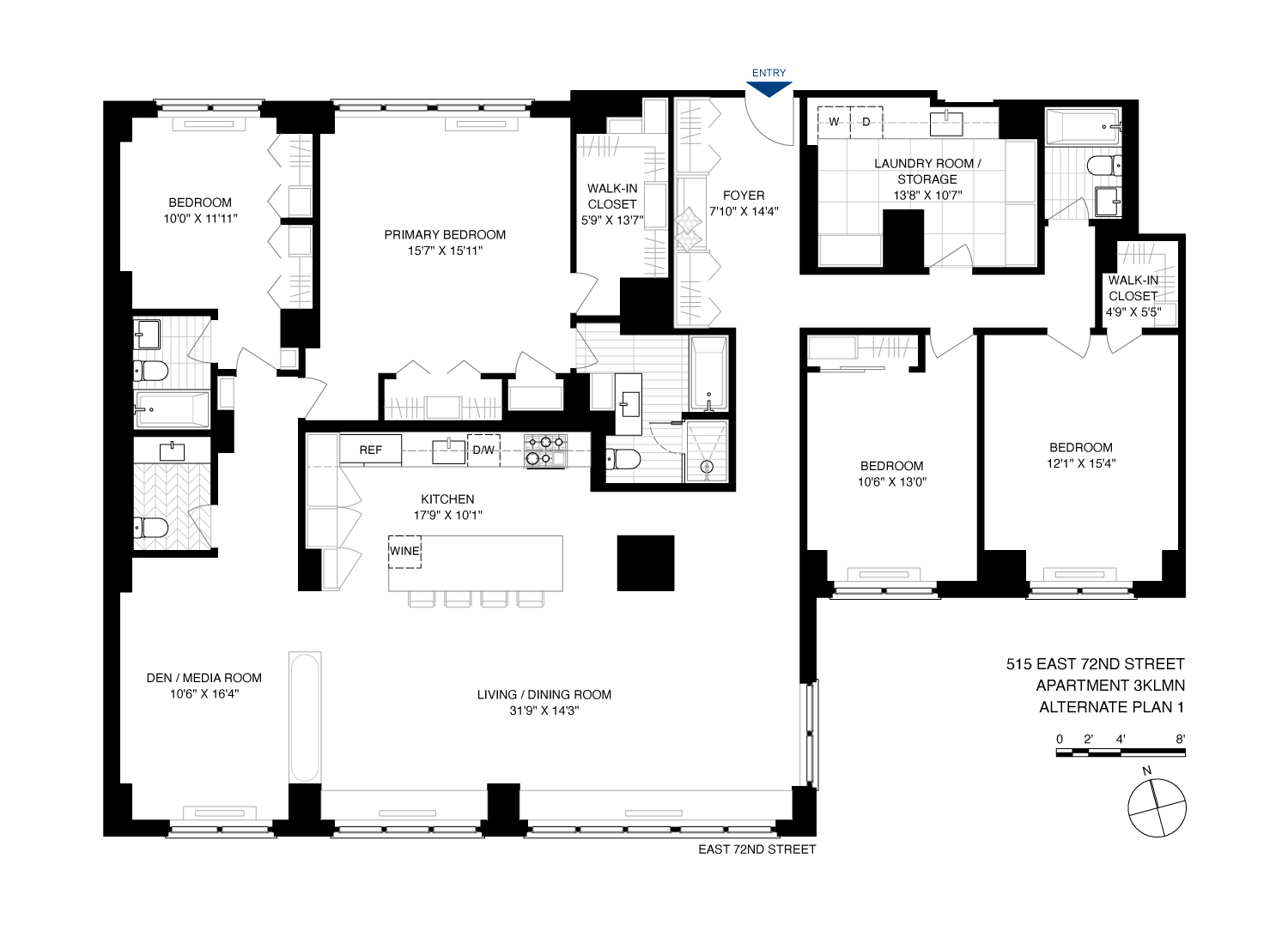 515 East 72nd Street, Unit 3KLMN Manhattan, NY 10021 - Photo 28 of 29 a picture of a bathroom with a sink