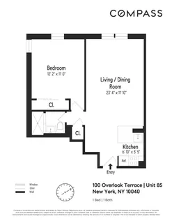 $365,000 | 100 Overlook Terrace, Unit 85 | Hudson Heights