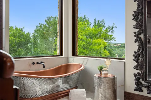 a work room with furniture and wooden floor