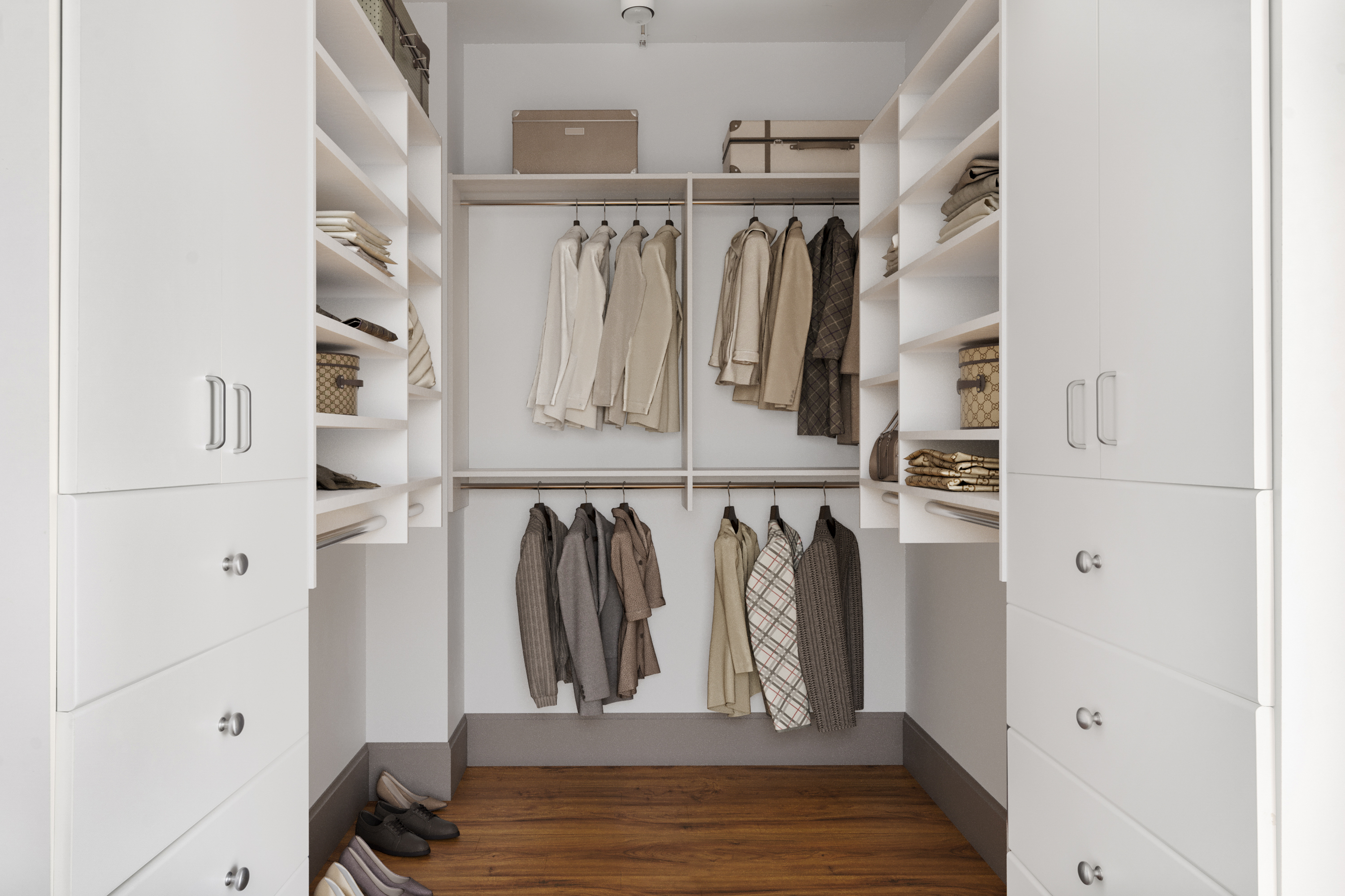 30 Main Street, Unit PHB Brooklyn, NY 11201 - Photo 13 of 33 a view of walk in closet with clothes and shoes