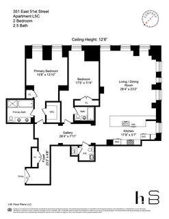 $3,120,000 | 351 East 51st Street, Unit L5C | Midtown East