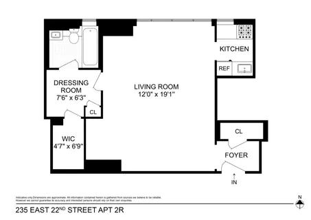 $375,000 | 235 East 22nd Street, Unit 2R | Gramercy