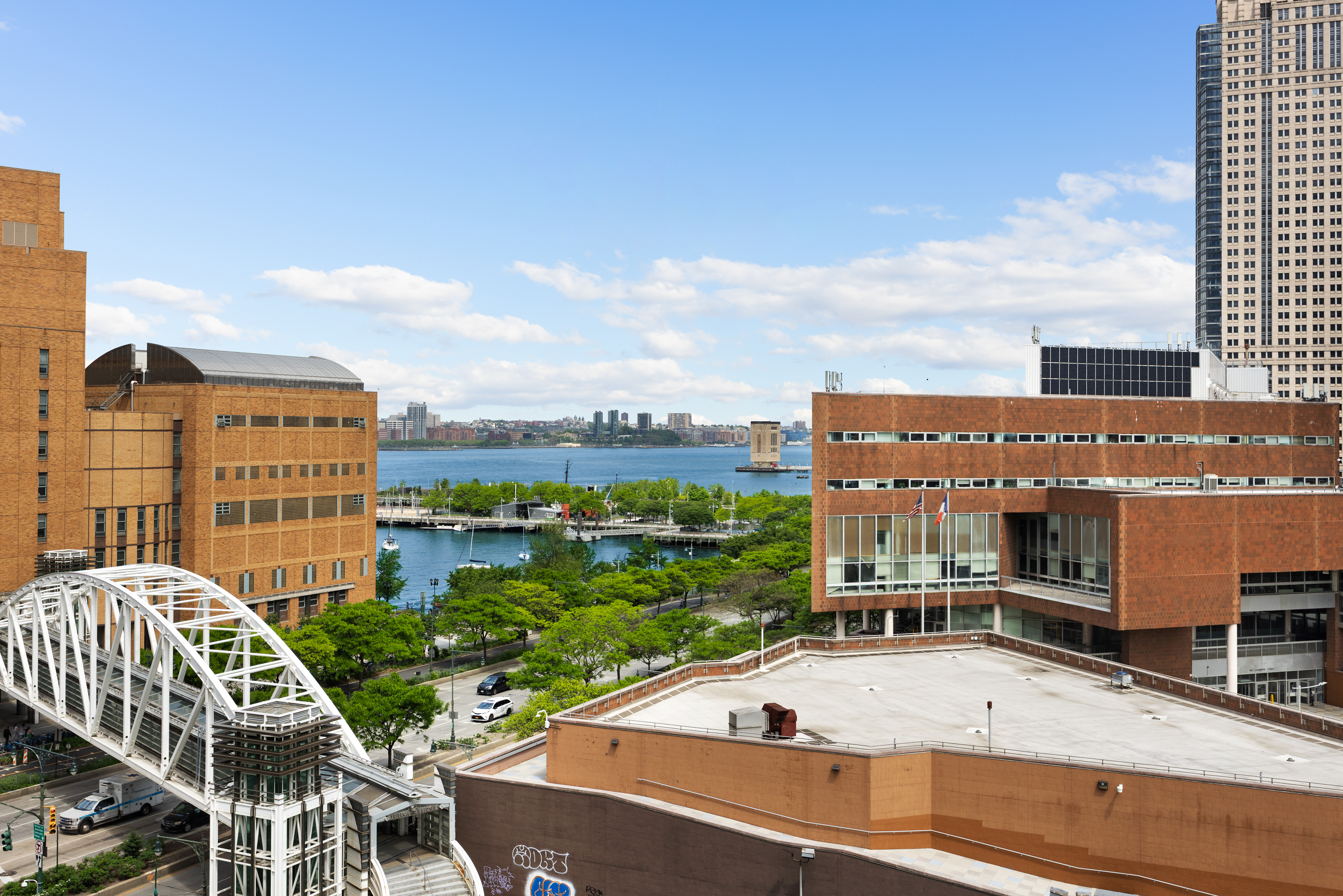 200 Chambers Street, Unit 7AI Manhattan, NY 10007 - Photo 25 of 28 a view of a balcony with city view