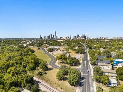 an aerial view of residential building with outdoor space
