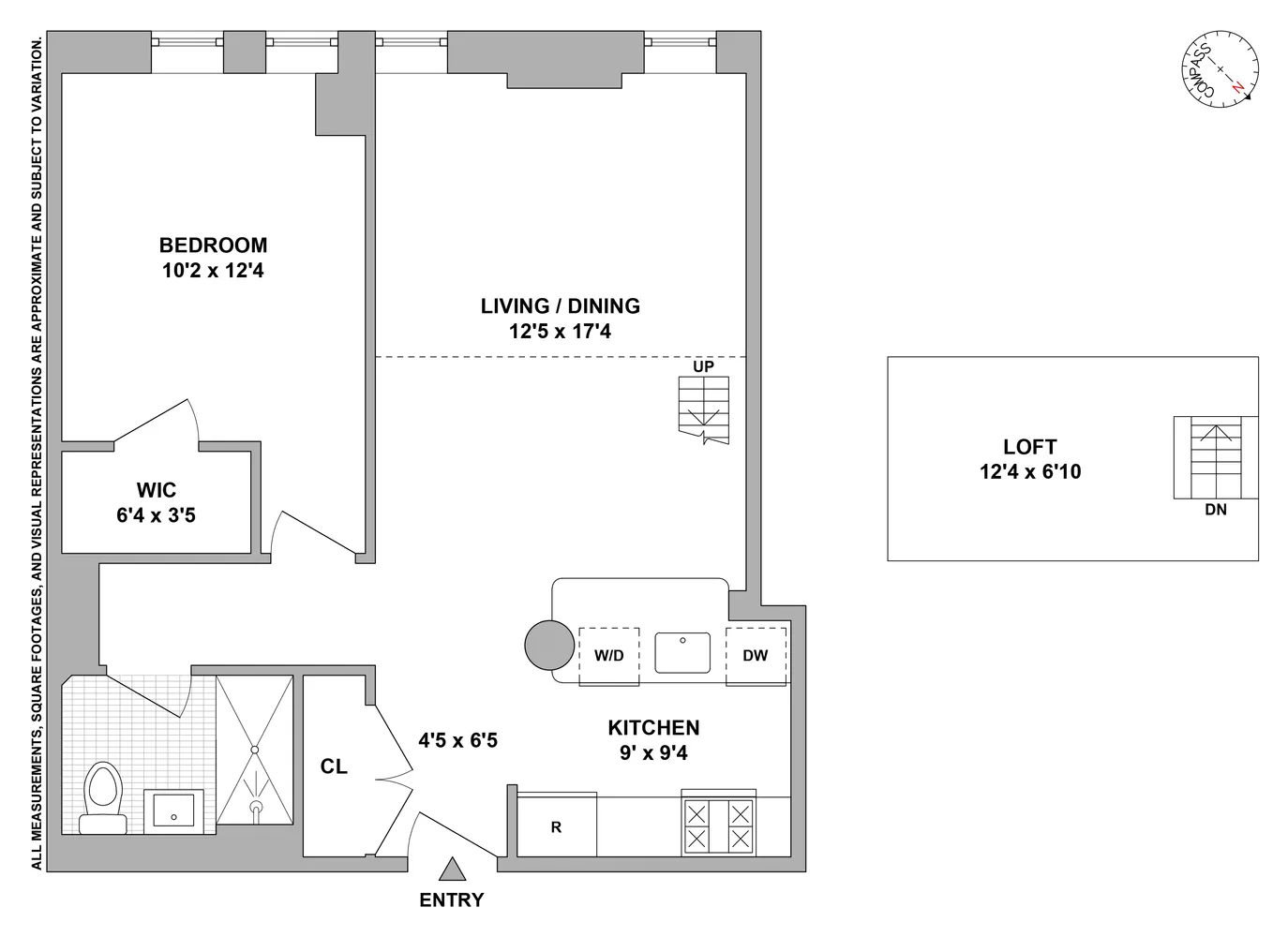 $1,170,000 | 184 Kent Avenue, Unit B503 | Williamsburg