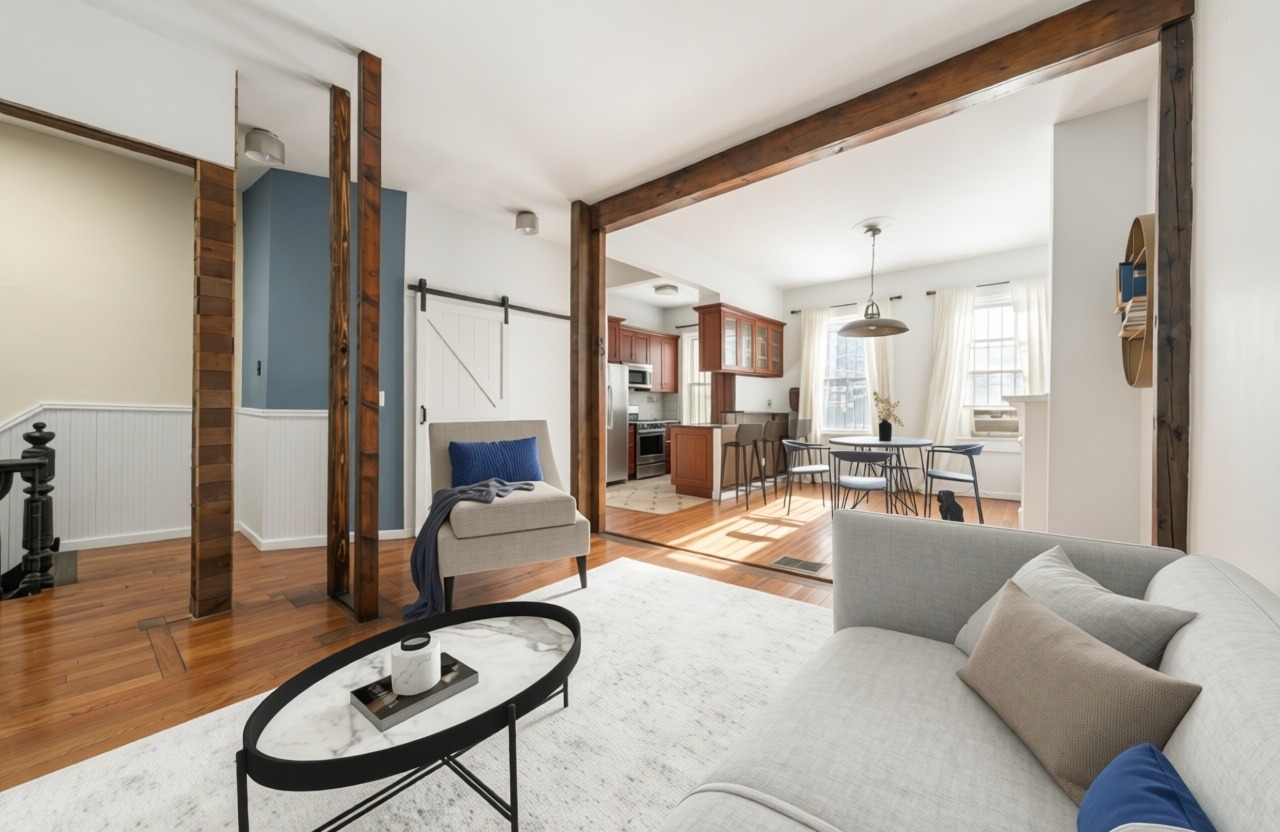 1218 Saint Marks Avenue Brooklyn, NY 11213 - Photo 1 of 42 a living room with furniture and a table