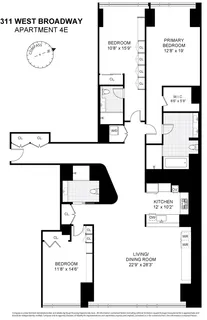 $4,750,000 | 311 West Broadway, Unit 4E | SoHo