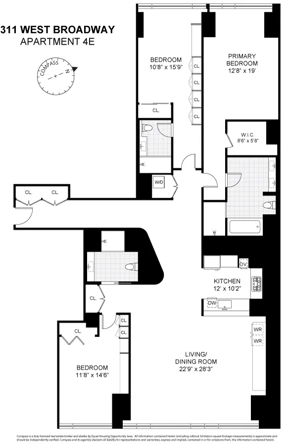 $4,750,000 | 311 West Broadway, Unit 4E | SoHo