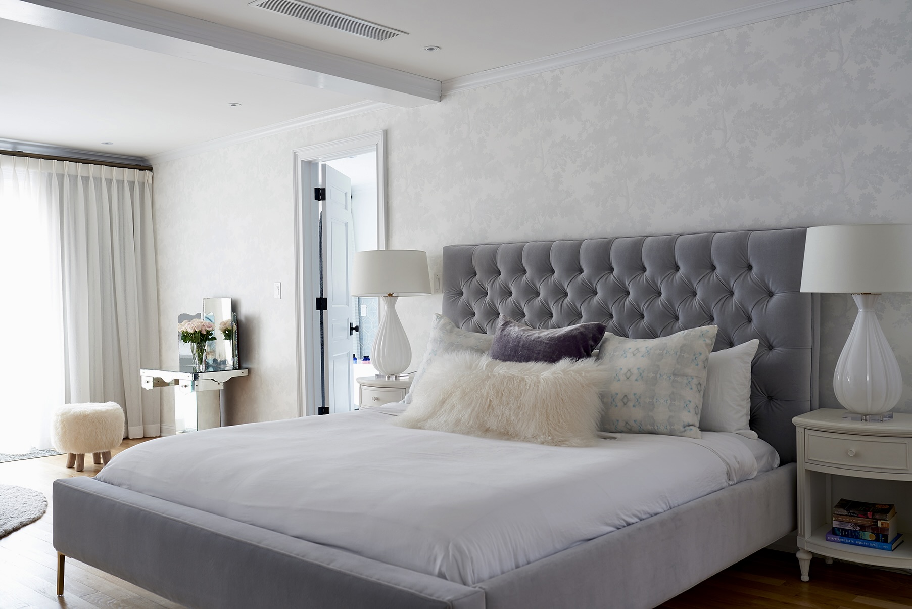 435 Clinton Avenue Brooklyn, NY 11238 - Photo 13 of 27 a bedroom with bed and wooden floor