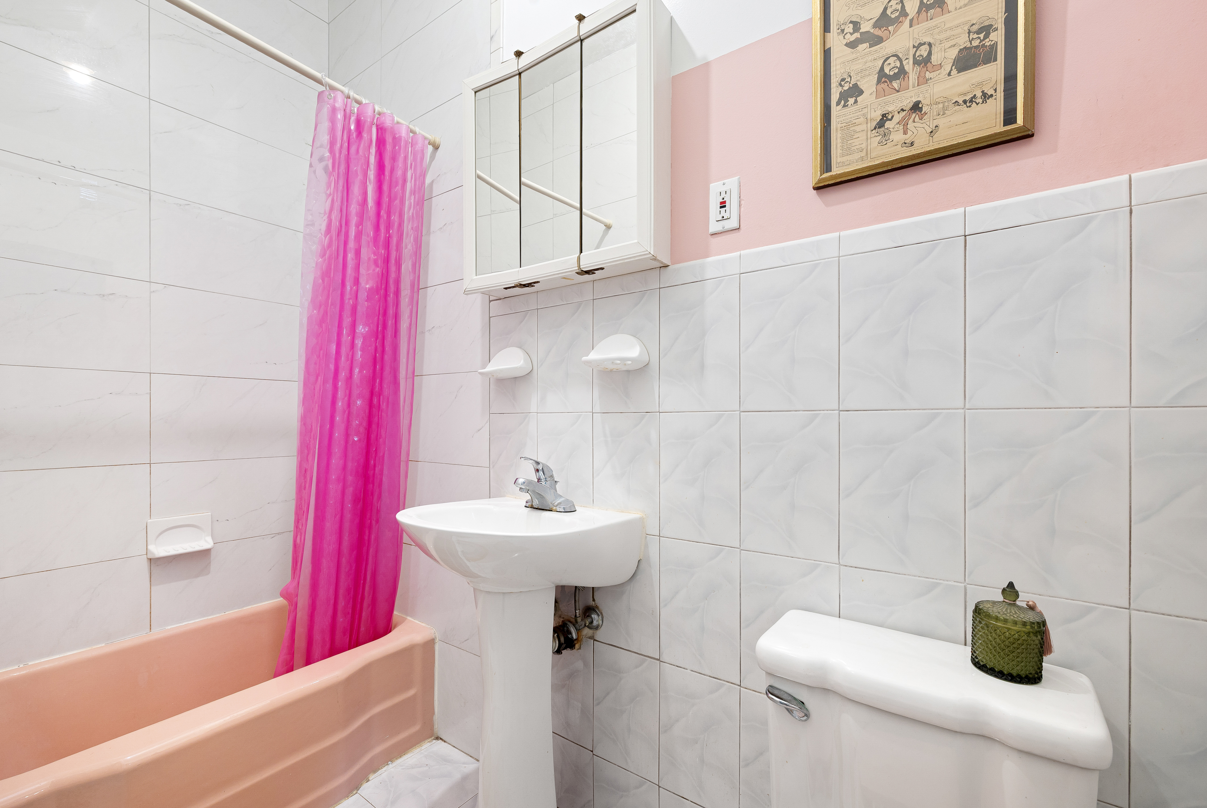 59-47 Madison Street, Unit 2 Queens, NY 11385 - Photo 10 of 12 a bathroom with a sink a toilet and shower