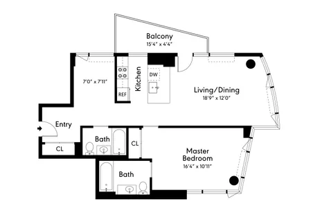 $1,065,000 | 189 Schermerhorn Street, Unit 12A | Downtown Brooklyn