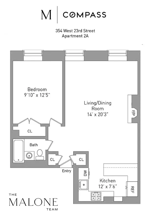 $795,000 | 354 West 23rd Street, Unit 2A | Chelsea