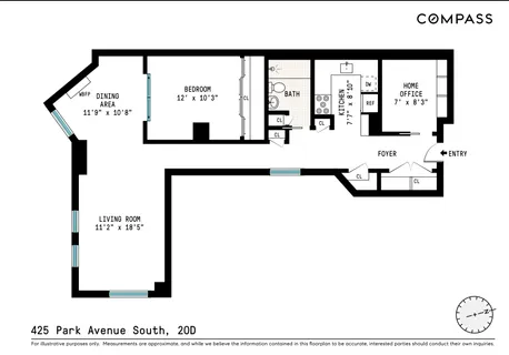 $1,295,000 | 425 Park Avenue South, Unit 20D | NoMad