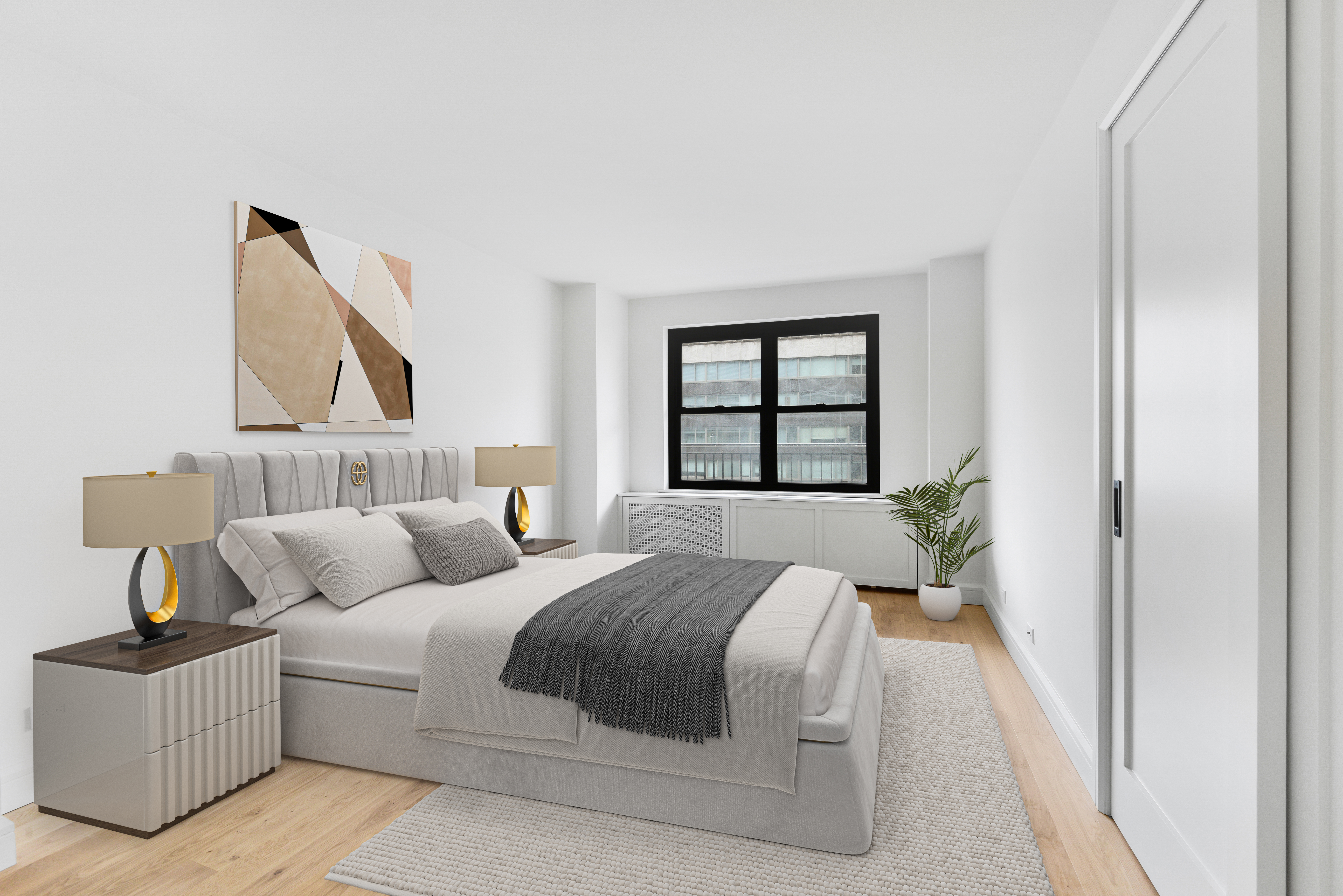 205 West End Avenue, Unit 15H Manhattan, NY 10023 - Photo 7 of 17 a bedroom with bed and window