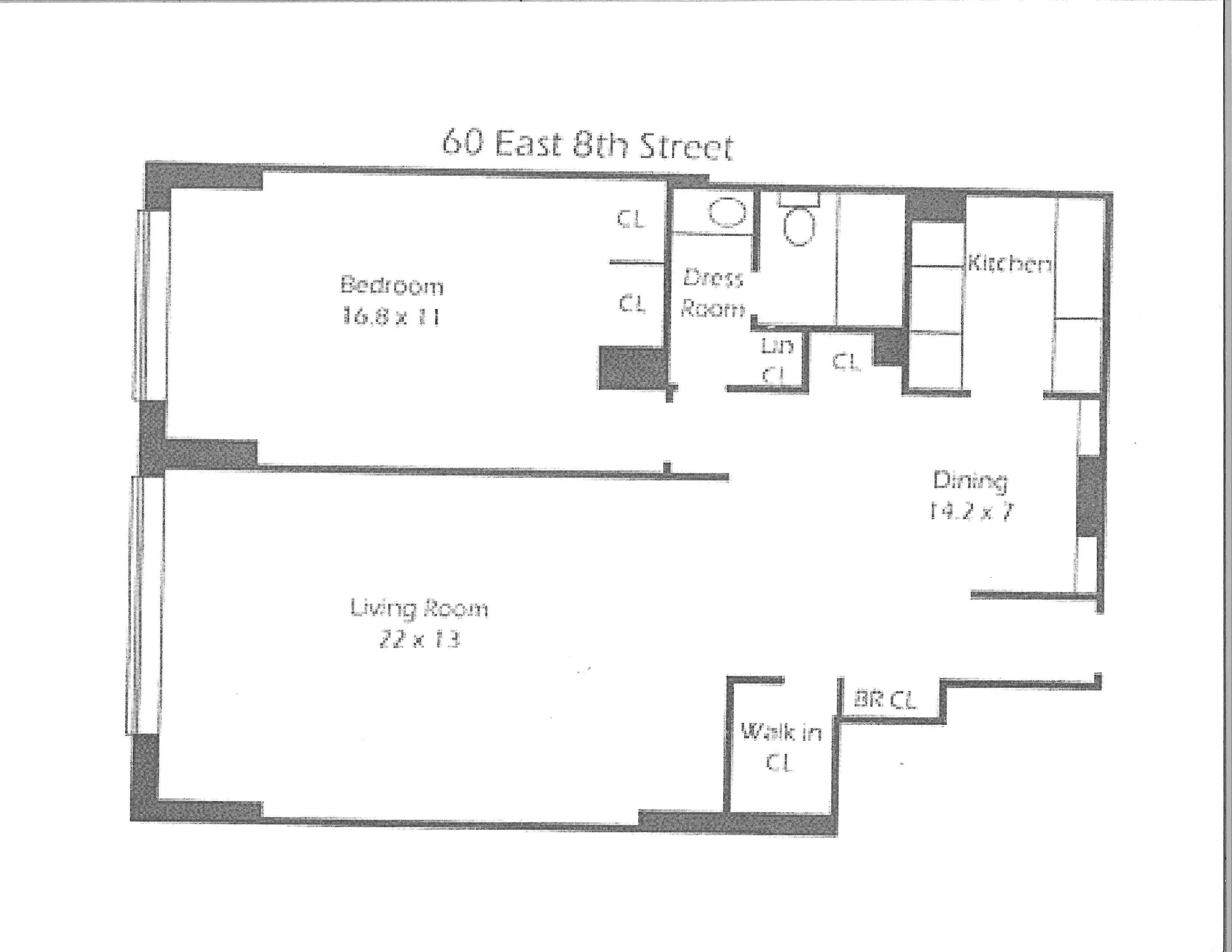 60 East 8th Street, Unit 7L Manhattan, NY 10003 - Photo 11 of 11