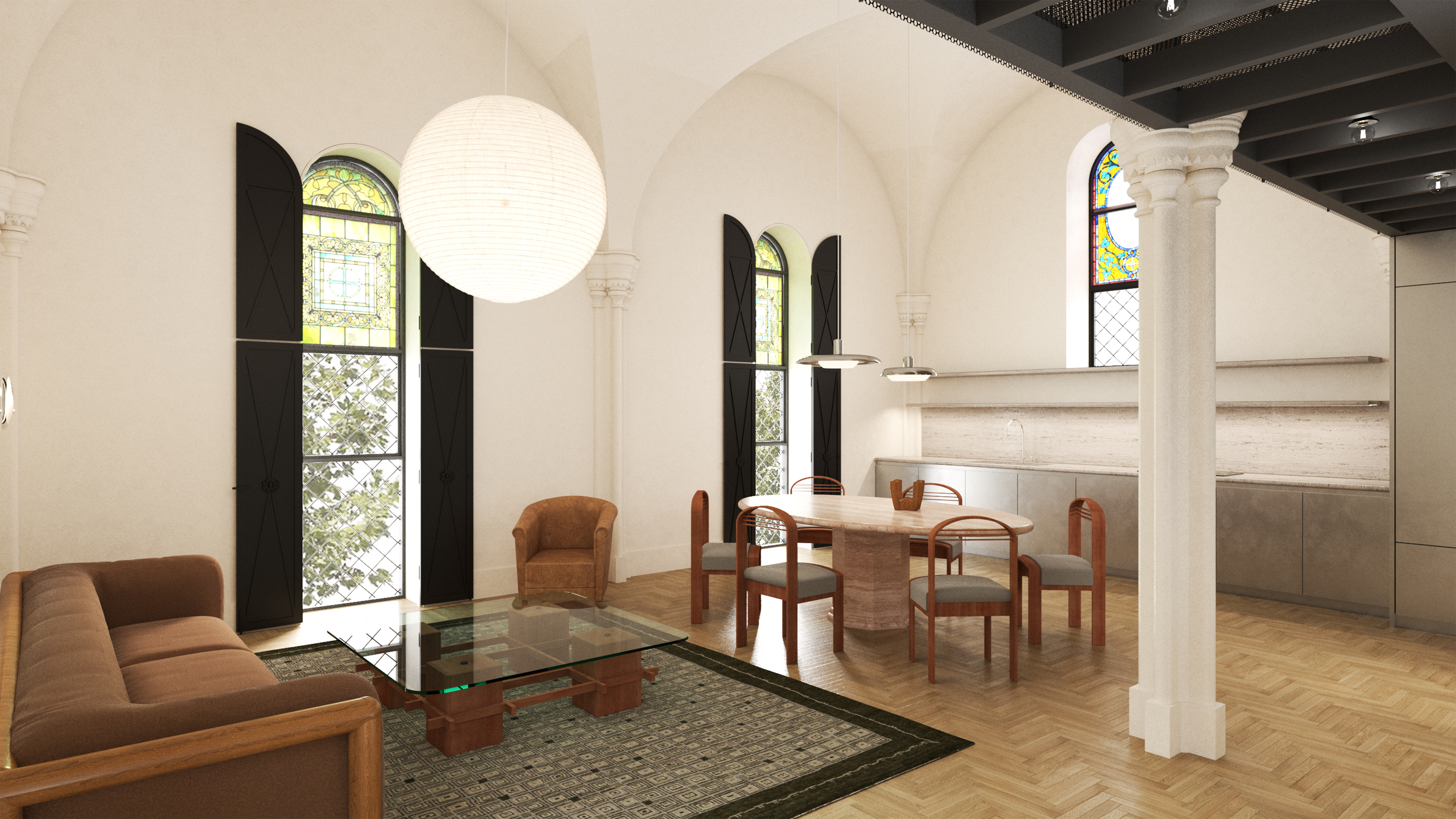 401 Hicks Street, Unit A3A Brooklyn, NY 11201 - Photo 3 of 22 a living room with furniture a rug and white walls