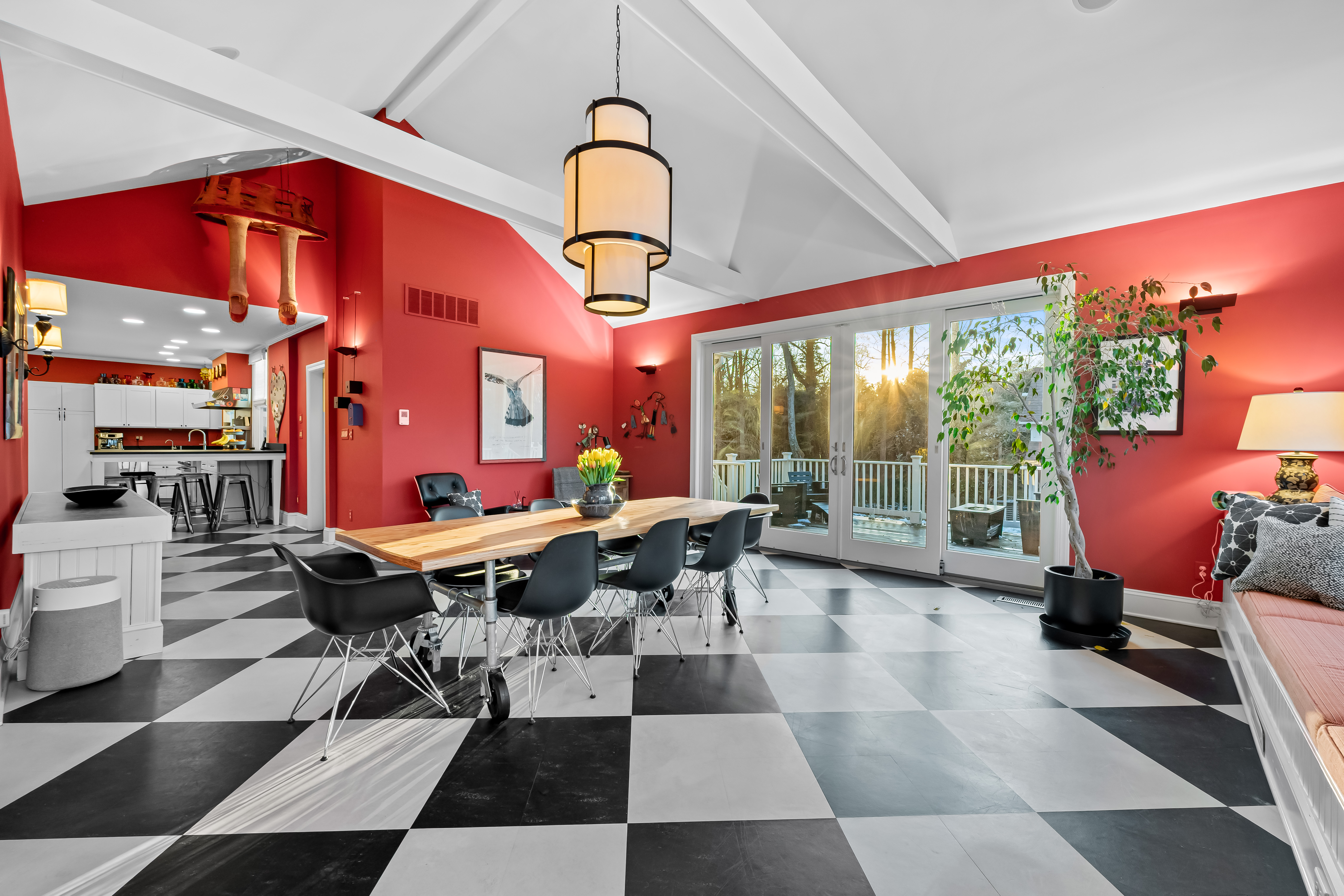 8412 Stevenson Road Pikesville, MD 21208 - Photo 35 of 81 a living room with furniture a rug and a floor to ceiling window