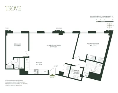 $899,000 | 2166 Broadway, Unit 7A | Upper West Side