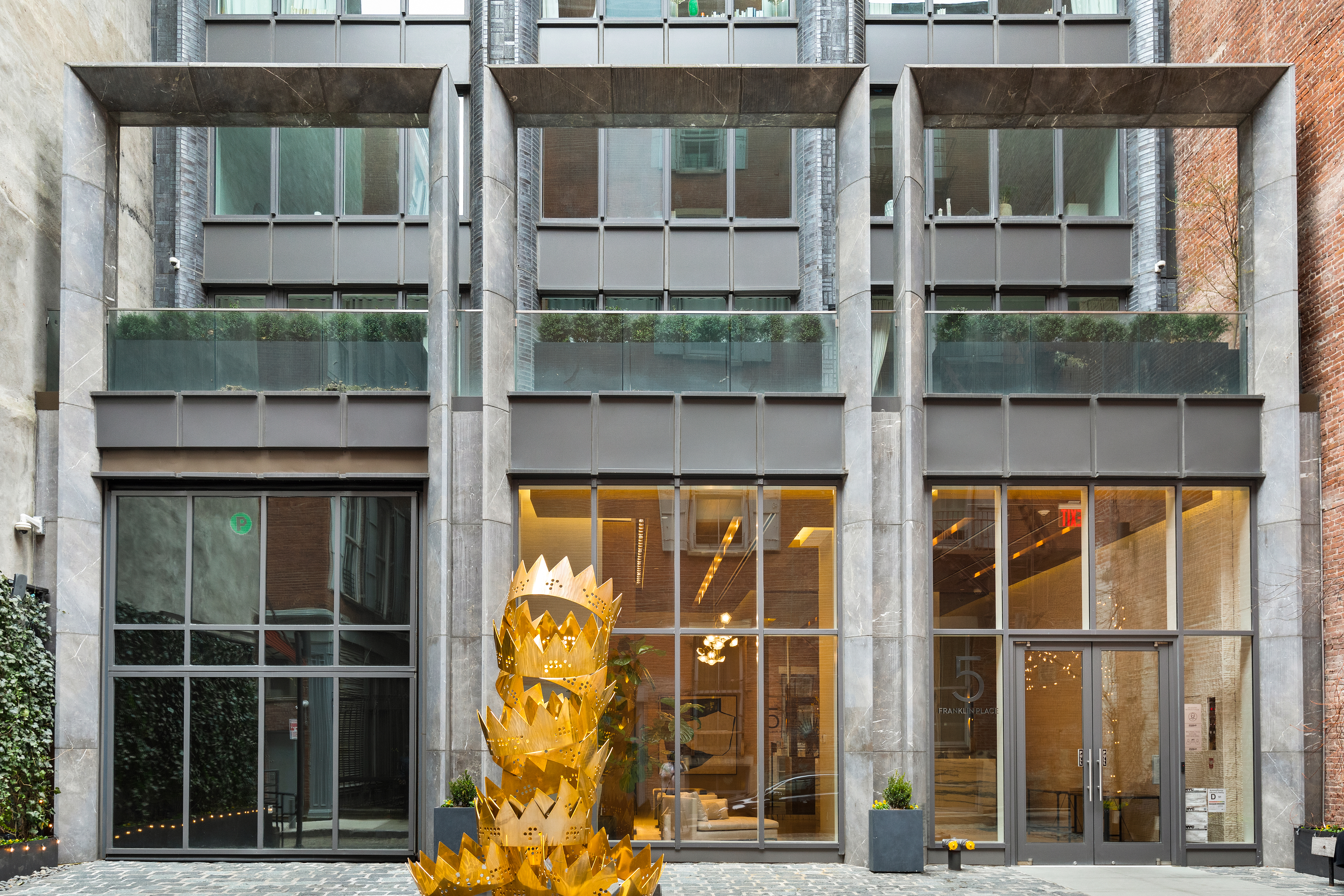 5 Franklin Place, Unit 9D Manhattan, NY 10013 - Photo 19 of 20 a view of entrance gate of a building