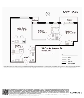 $865,000 | 34 Crooke Avenue, Unit 2A | Prospect Park South
