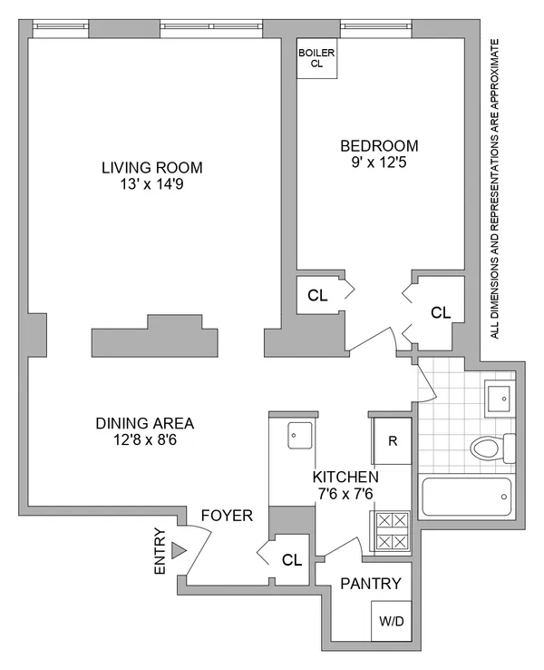 $725,000 | 372 Dekalb Avenue, Unit 4M | Clinton Hill
