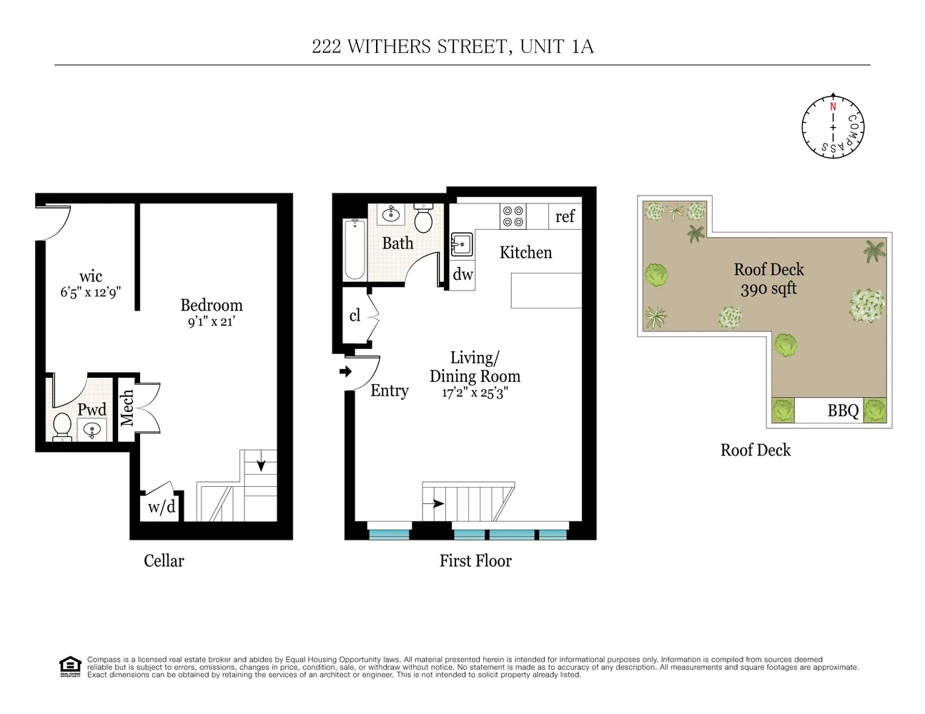 $1,095,000 | 222 Withers Street, Unit 1A | Williamsburg
