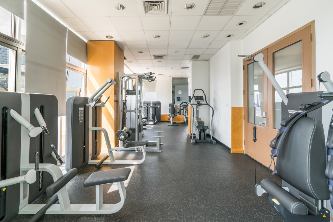 500 West 43rd Street, Unit 5C Manhattan, NY 10036 - Photo 7 of 9 a view of a room with gym equipment