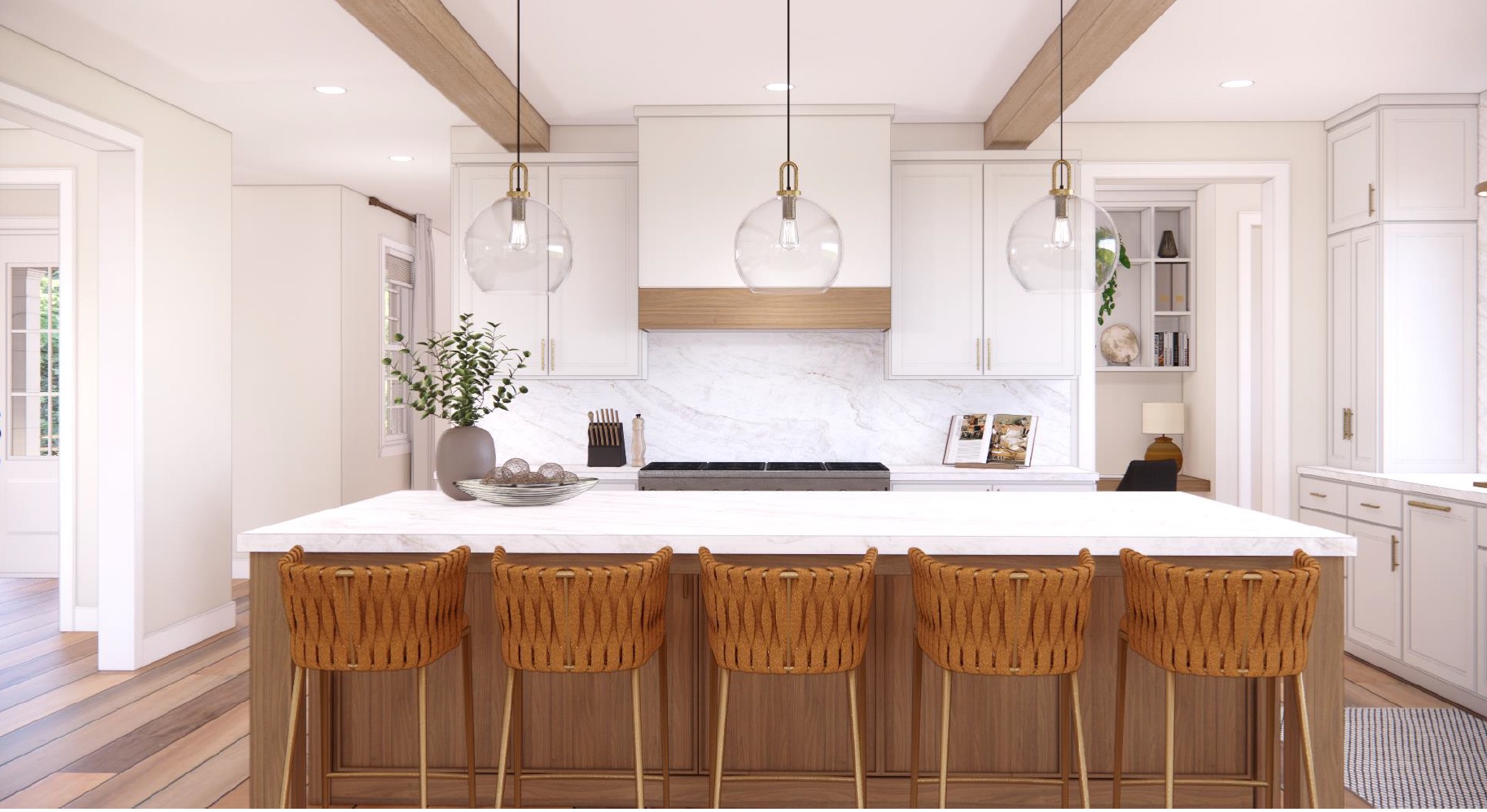 321 Lurgan Road New Hope, PA 18938 - Photo 21 of 30 a bathroom with a granite countertop sink a mirror and a shower