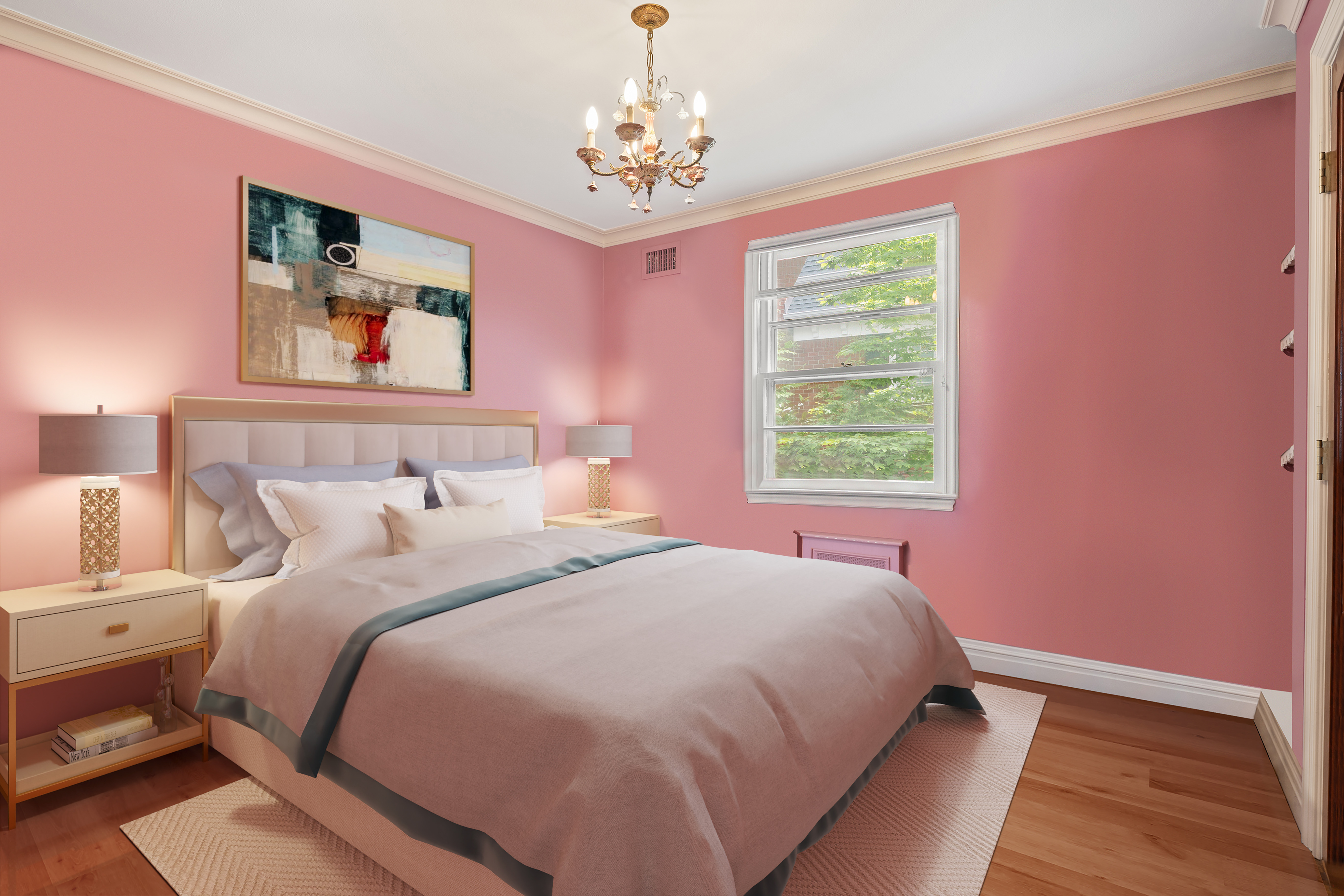 110 82nd Street Brooklyn, NY 11209 - Photo 12 of 28 a bedroom with a bed and a window