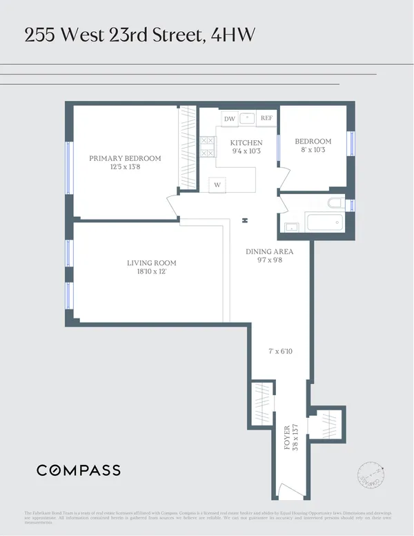 $1,400,000 | 255 West 23rd Street, Unit 4HW | Chelsea