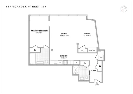 $1,495,000 | 115 Norfolk Street, Unit 34 | Lower East Side
