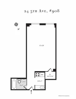 $479,999 | 24 5th Avenue, Unit 908 | Greenwich Village