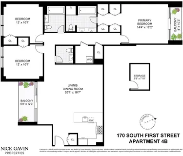 $2,450,000 | 170 South 1st Street, Unit 4B | Williamsburg